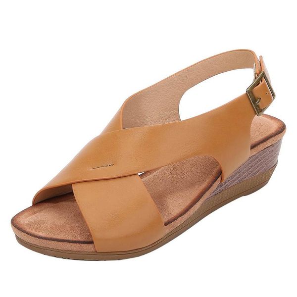 

summer beach sandals women shoes breathable hollow wedges slipper non-slip hiking walking zapatos de mujer, Black