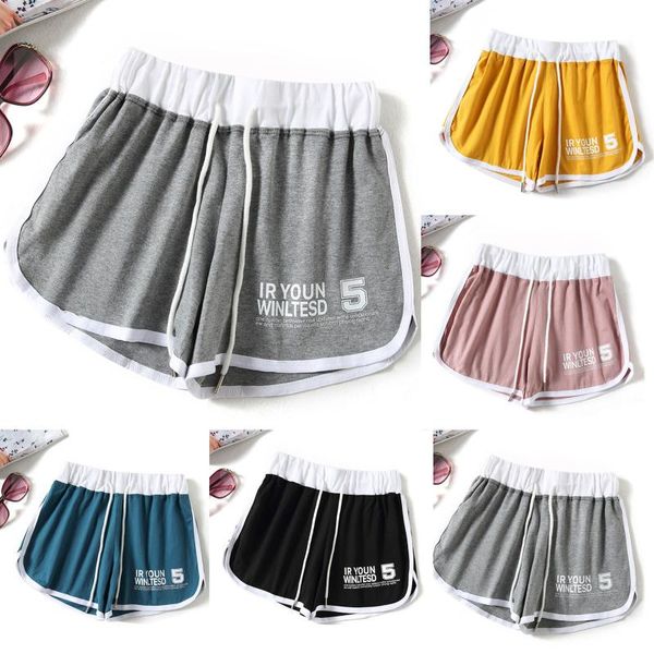 

women's shorts summer for girls teens high waist loose casual thin wide leg ladies homewear beach short feminino, White;black