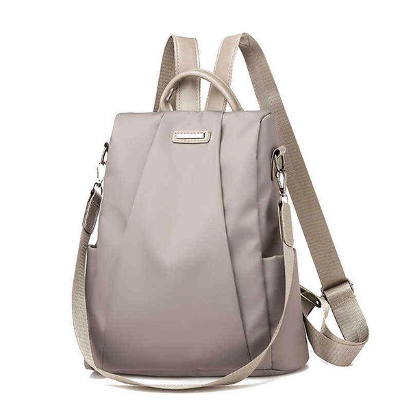 

anti theft women backpacks nylon travel lapbackpack waterproof large capacity student teenage schoolbag fashion women's bag y1105