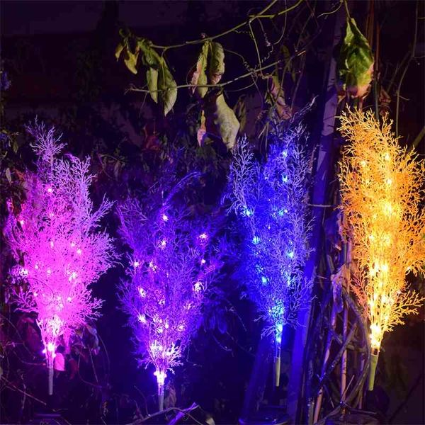 

solar fog led rime simulation grass flat new courtyard decorative flower lamp