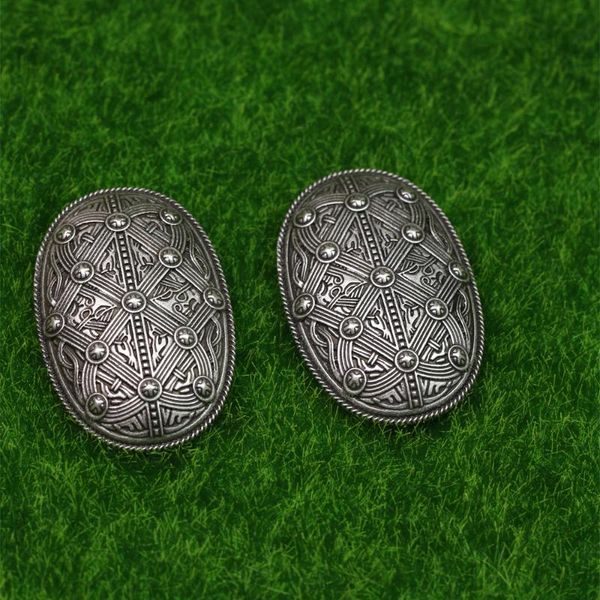 

pins, brooches langhong 1pcs fibula ancient viking brooch nordic amulet sweden scandinavian brosch jewelry talisman, Gray