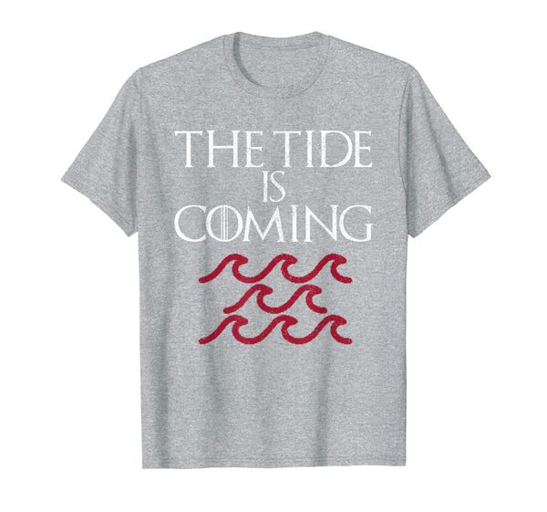 

funny the tide is coming alabama football men women gift t-shirt, White;black