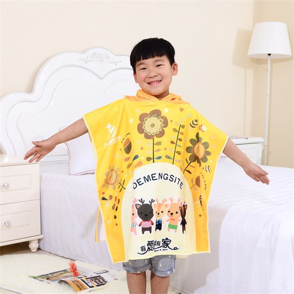 

children clothes children hooded robes baby beach bath towels kids sleepwear pajamas boys girls bathrobes children's clothing, Blue