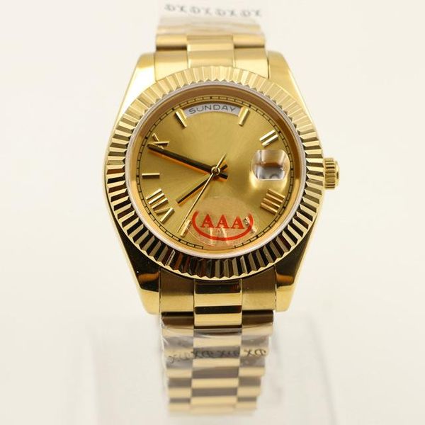 

mens watch dia date sliver color limit round mechanicl automatic 2813 stainless steel movement sapphire watches wristwatches, Slivery;brown