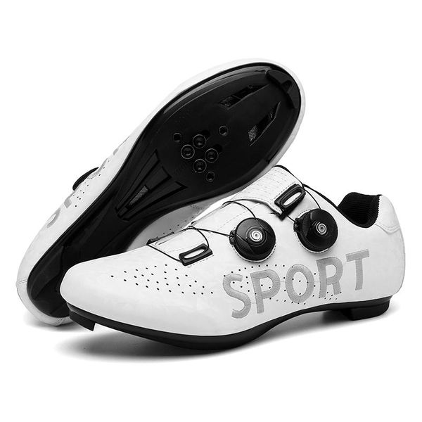 

cycling footwear sports shoes men's road bike high-end bicycle laces cleats, Black
