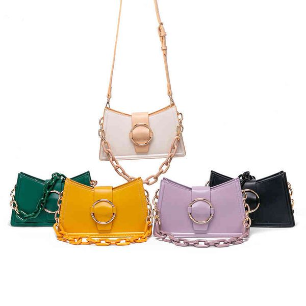 

french designed macarone underarm bag is popular in hong kong this year. 2021 trendy net red ins messenger women's, Black;red