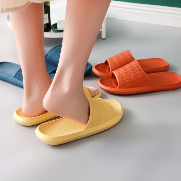 

slippers 2021 women summer style couples home indoor shoes bathroom bath eva, Black