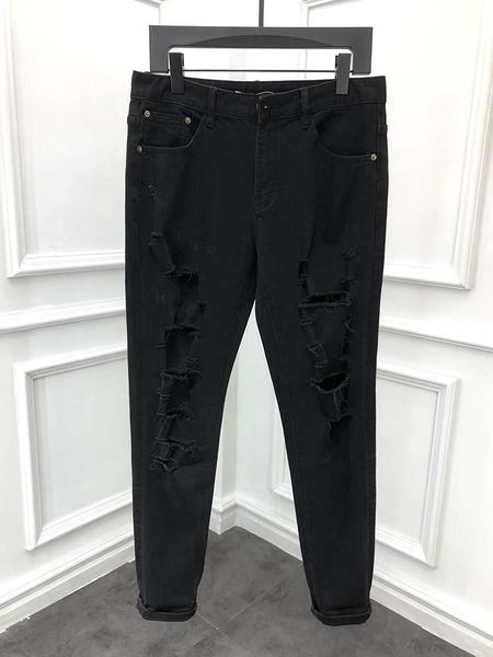 

fashion men's jeans 2021 runway luxury european design party style clothing, Blue
