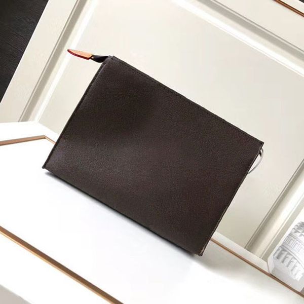 

fashion travel designer cosmetic bags toiletry toilet pouch 26 cm protection beauty case wash bag leather women clutch waterproof canvas men