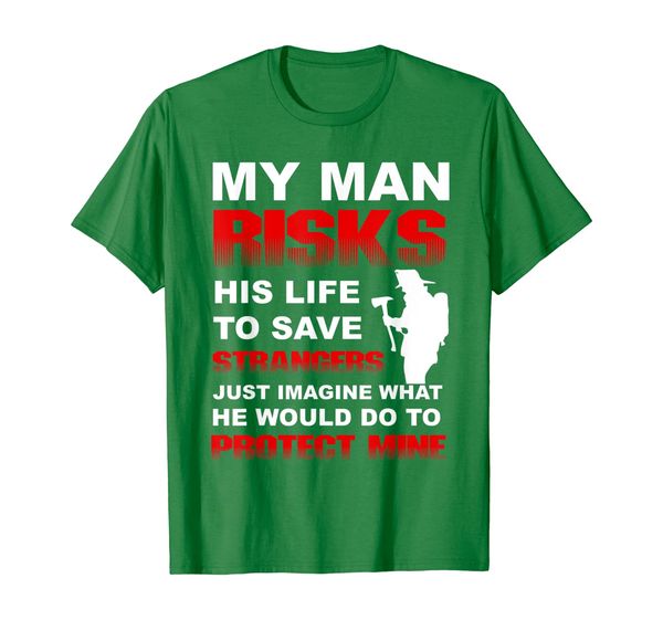 

Firefighter Wife Girlfriend Volunteer Fire Fighter T-Shirt, Mainly pictures