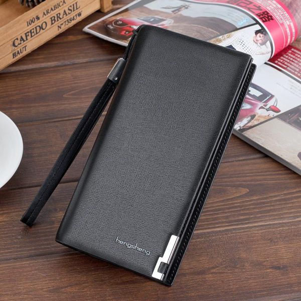 

wallets wallet men purses men's long male clutch bags zipper cion pocket brand business purse for card holder money bag 2021, Red;black