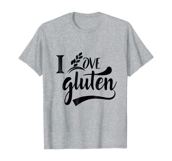 

i love gluten | funny gluten t-shirt, White;black