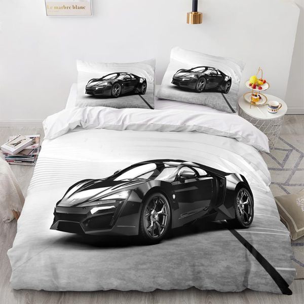 

bedding sets lykan hypersport super car set single twin full  king size children's kid bedroom duvetcover 4