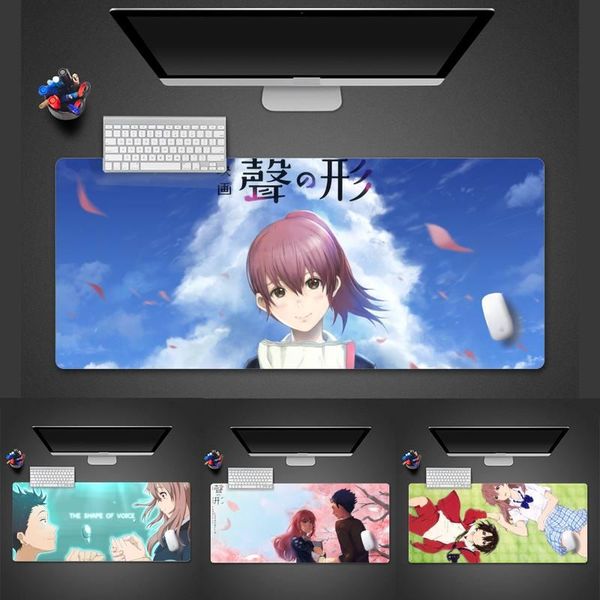 

mouse pads & wrist rests a silent voice natural rubber gaming mousepad desk table protect game office work mat pad x xl non-slip lapcush