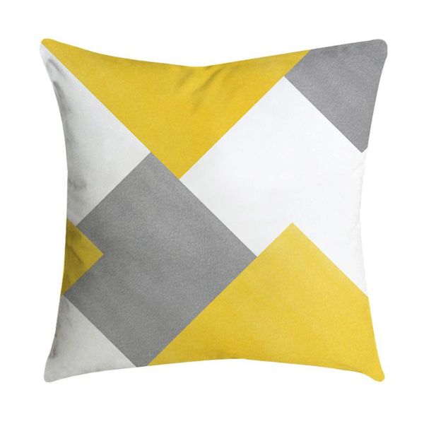 

pillow case pineapple leaf yellow sofa car waist throw cushion cover home decor