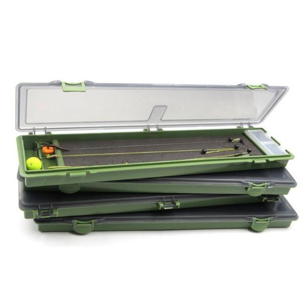 

portable green multifunctional fishing box with 15 pins storage container bait lure hooks boxes accessory accessories