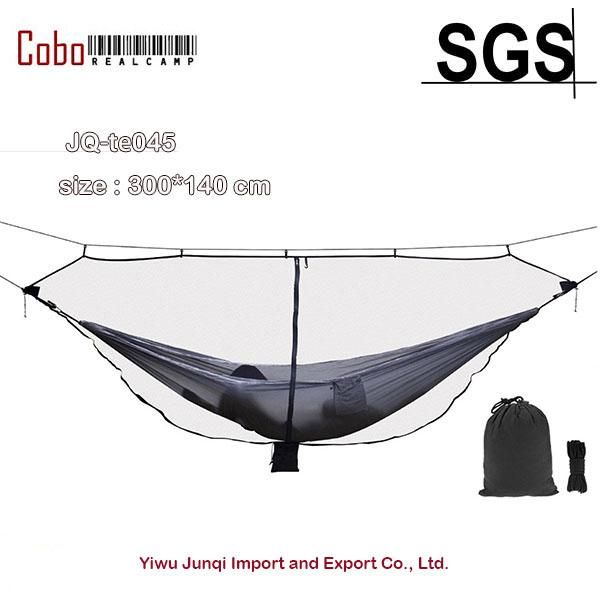 

portable outdoor jungle nylon hammock mosquito net camping sleeping hanging bed for hunting tents and shelters