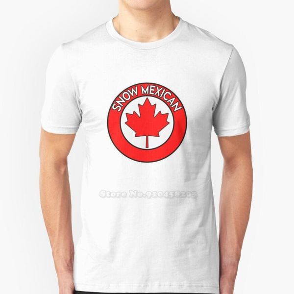 

men's t-shirts snow mexican funny canada sarcastic pride t - shirt printed men summer style hip hop casual, White;black
