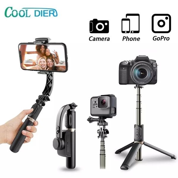 

mounts selfie monopods q08 bluetooth stick handheld gimbal stabilizer expandable monopod mini tripod for android ios & camera