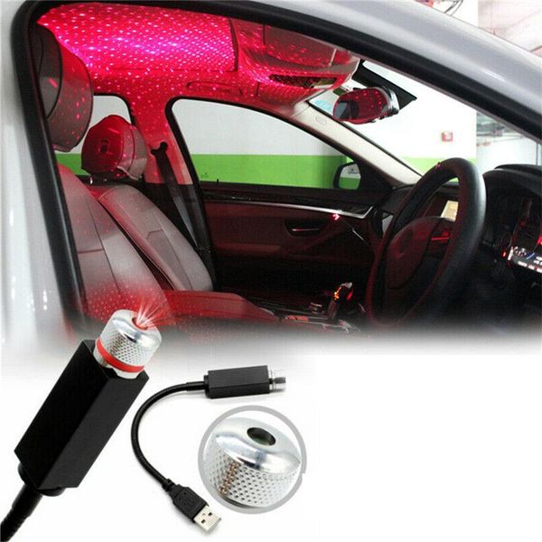 

night lights usb 5v led starry sky projector car atmosphere ambient star galaxy lamps roof ceiling decor