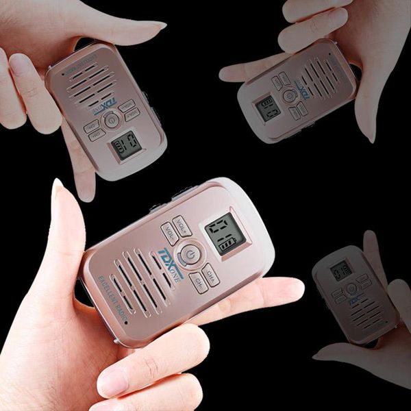 

walkie talkie 2pcs radio tdx td-q3 3w portable ham cb micro two way handheld hf transceiver interphone accumulator battery