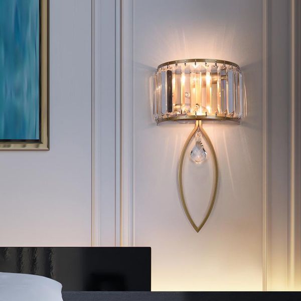 

moderna lÃ¢mpada de parede led para o corredor escada luxo cristal arandela sala estar iluminaÃ§Ã£o interior decoraÃ§Ã£o par wall lamp