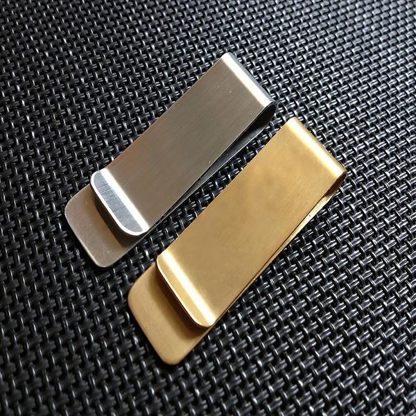 

stainless steel metal money clip fashion simple silver dollar cash clamp holder wallet clip