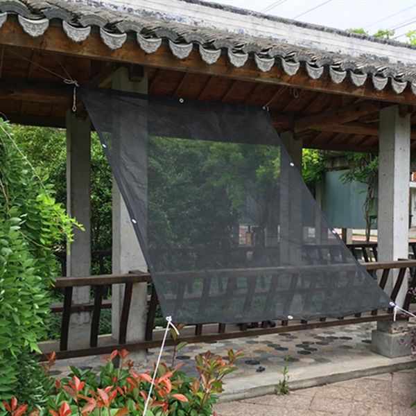 

shade black sunshade net sun shelter square awning sail flower cover balcony safty decoration accessories family garden