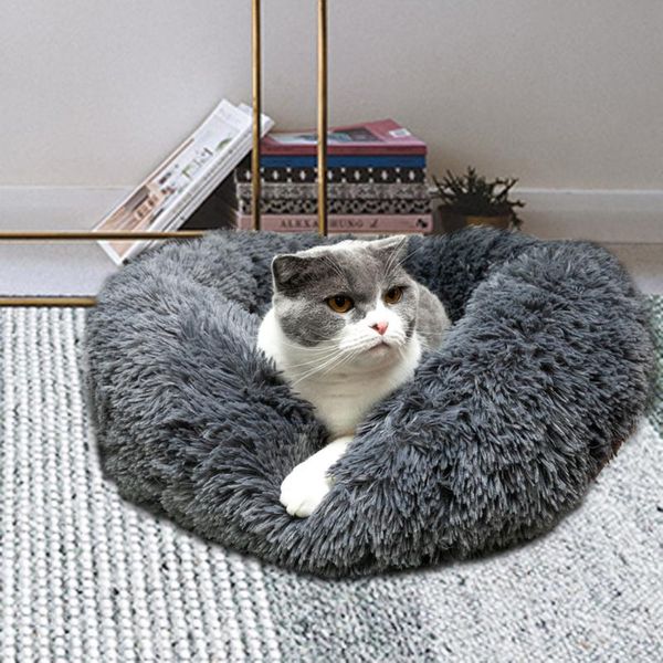 

cat beds & furniture 1pc soft pet sleeping bed foldable dog plush nest portable kennel for travel winter warm bag puppy