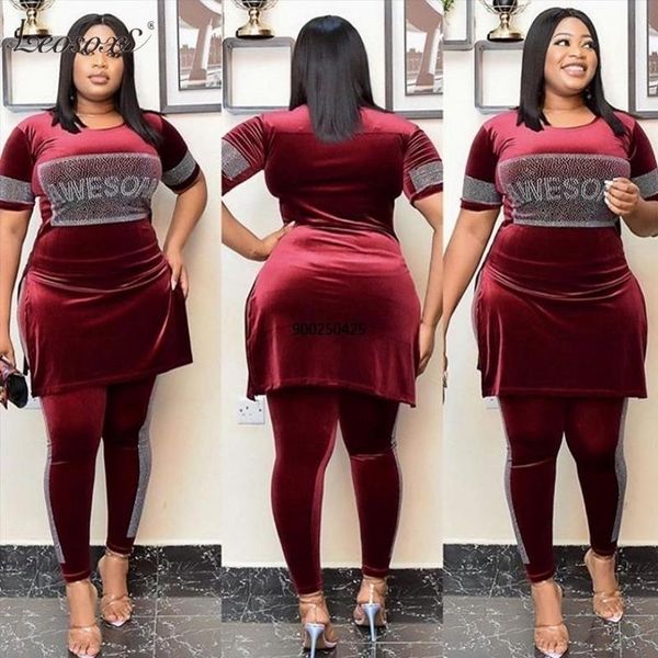 

women's two piece pants velvet 2 set fashion style african women print pieces sets and long pant dashiki bazin ropa clothing, White