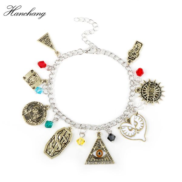 

Bracelet Jewelry Movie Animal Themed Pendant Where to Find Them Bangle Jewelry Red Crystal Beads Deco For Women Gifts