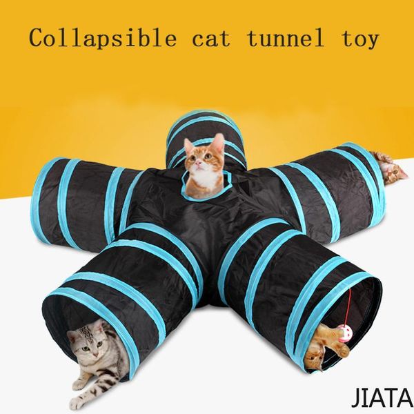 

pet tunnel cat channel toy paper tent five s-shaped curved track toys