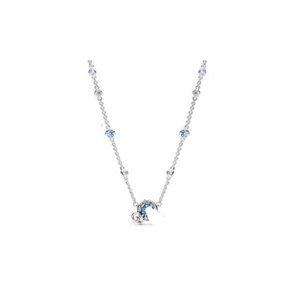 

new 2021100% 925 sterling silver 399198c01 necklace fashion luxury and charming fit diy women original jewelry gift