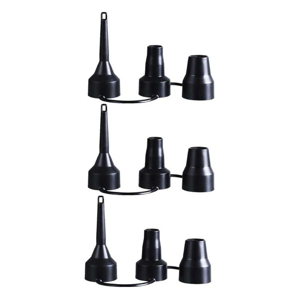 

bike pumps 3 sets inflatable pump connector valves adaptor needles replacement