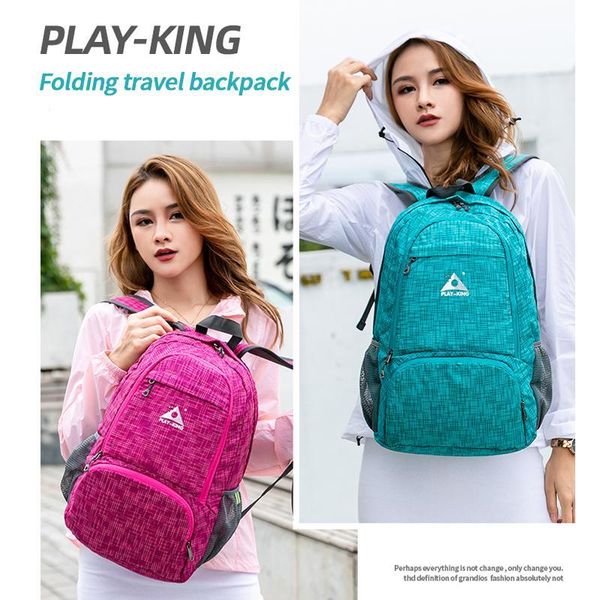 

foldable waterproof backpack outdoor travel folding lightweight bag sport hiking gym mochila camping trekking bags