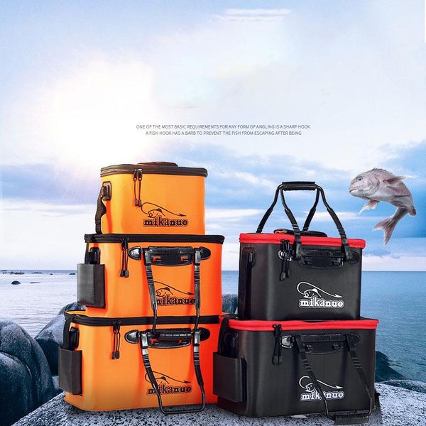 

portable eva fishing bag collapsible bucket live fish box container accessories