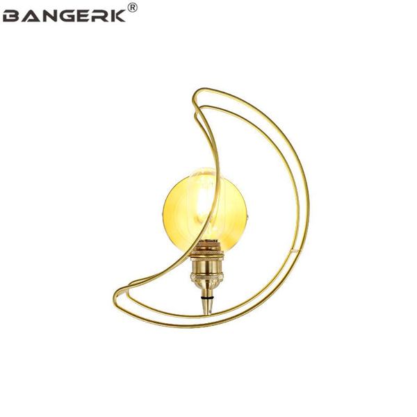 

wall lamps nodern design brass stars moon sconce lighting led light vintage edison bedside lamp loft home decor fixtures