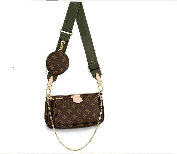 

m44813 multi-pochette accessoires kaki women handbags iconic bags handles shoulder bags totes cross body bag clutches evening