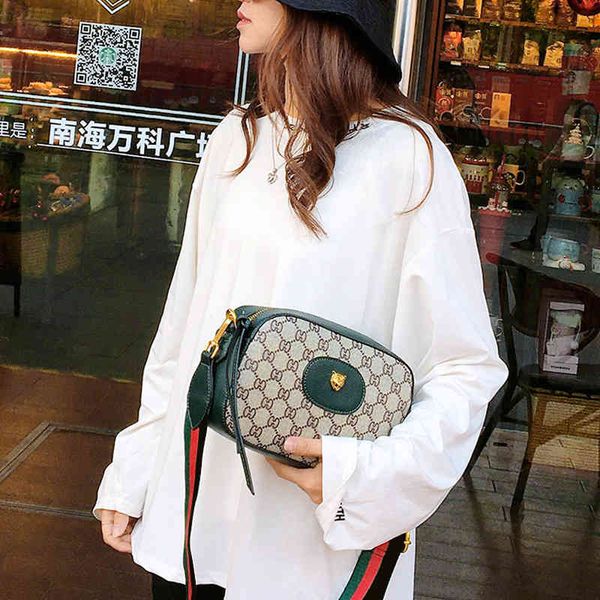 

new it head bag texture wide shoulder belt sling shoulder messenger women's purse