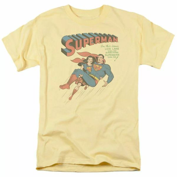 

Superman #57 T Shirt Mens Licensed Classic DC Comics Tee Banana, White;black