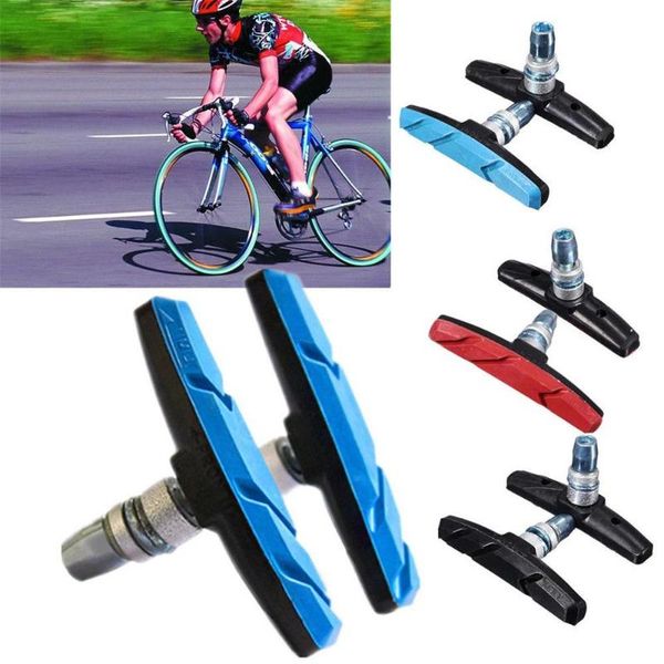 

motorcycle brakes motorcycles folding bike brake pads cycling braking v-brake holder shoes rubber blocks durable bicycle