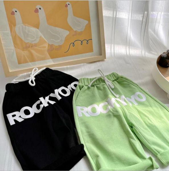 

shorts 2021 arrival girls boys summer fashion kids 2-7 years co169, Black