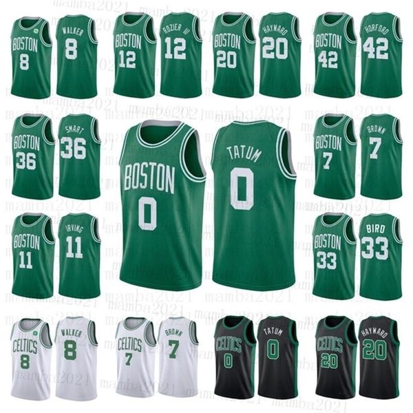 

Boston\rCeltics\rJayson 0 Tatum Kemba 8 Walker Larry 33 Bird Jaylen 7 Brown Jerseys Marcus Gordon Smart Hayward Basketball Jersey, Color14