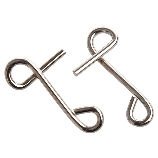 

silver tone iq test disentanglement metal wire puzzles accessories