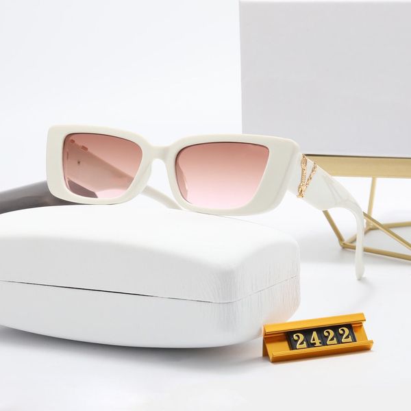 

2021 brand sunglasses male and female designers fashion cat's eye round metal super large retro uv400, White;black