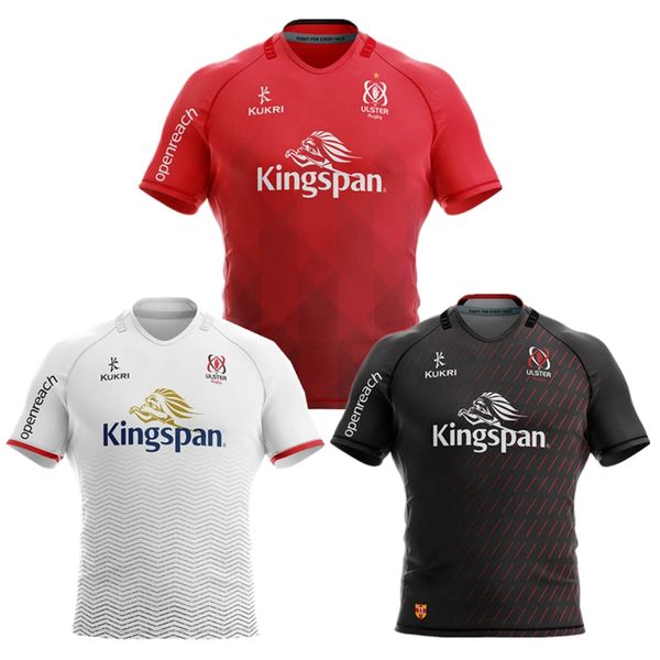 

2021 ulster rugby jersey 20 21 home away european shirt size s-3xl, Black;gray