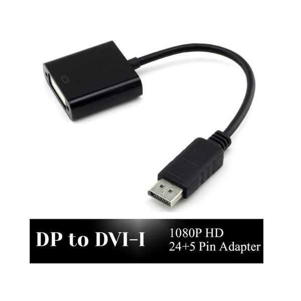 

dp displayport to dvi-i m/f 24+5 pin adapter cable converter cord multi screen for notebook / av applications video cables & connectors