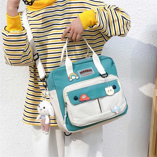 

women small cute rabbit backpack female student college schoolbag girls badge book backpack kawaii ladies fashion shoulder bags 211025