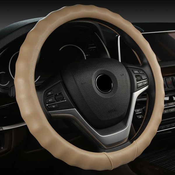 

fekofeko 38cm four seasons universal non-slip leather car steering wheel cover for ioniq 2021 covers
