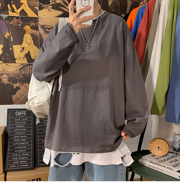 

women's clothing autumn long sleeve t-shirt women basic tee shirts oversize casual o-neck tshirt for girl hip hop clothes -5xl, White